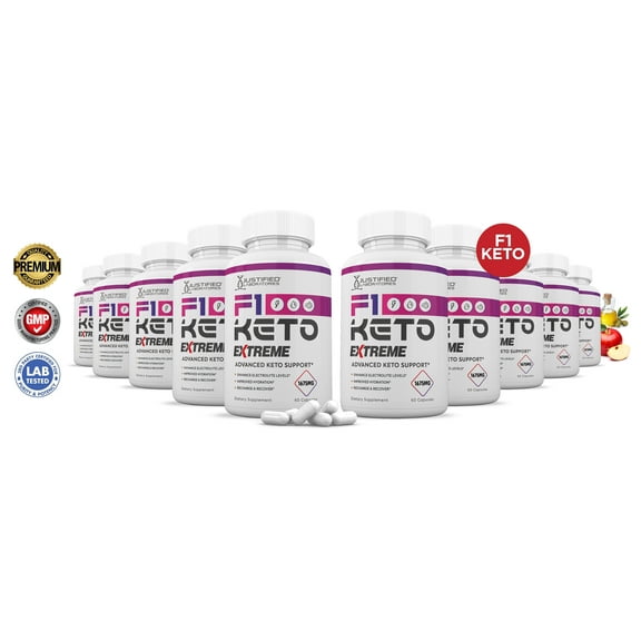 (10 Pack) F1 Keto ACV Extreme Pills 1675mg Alternative to Gummies Dietary Supplement 600 Capsules