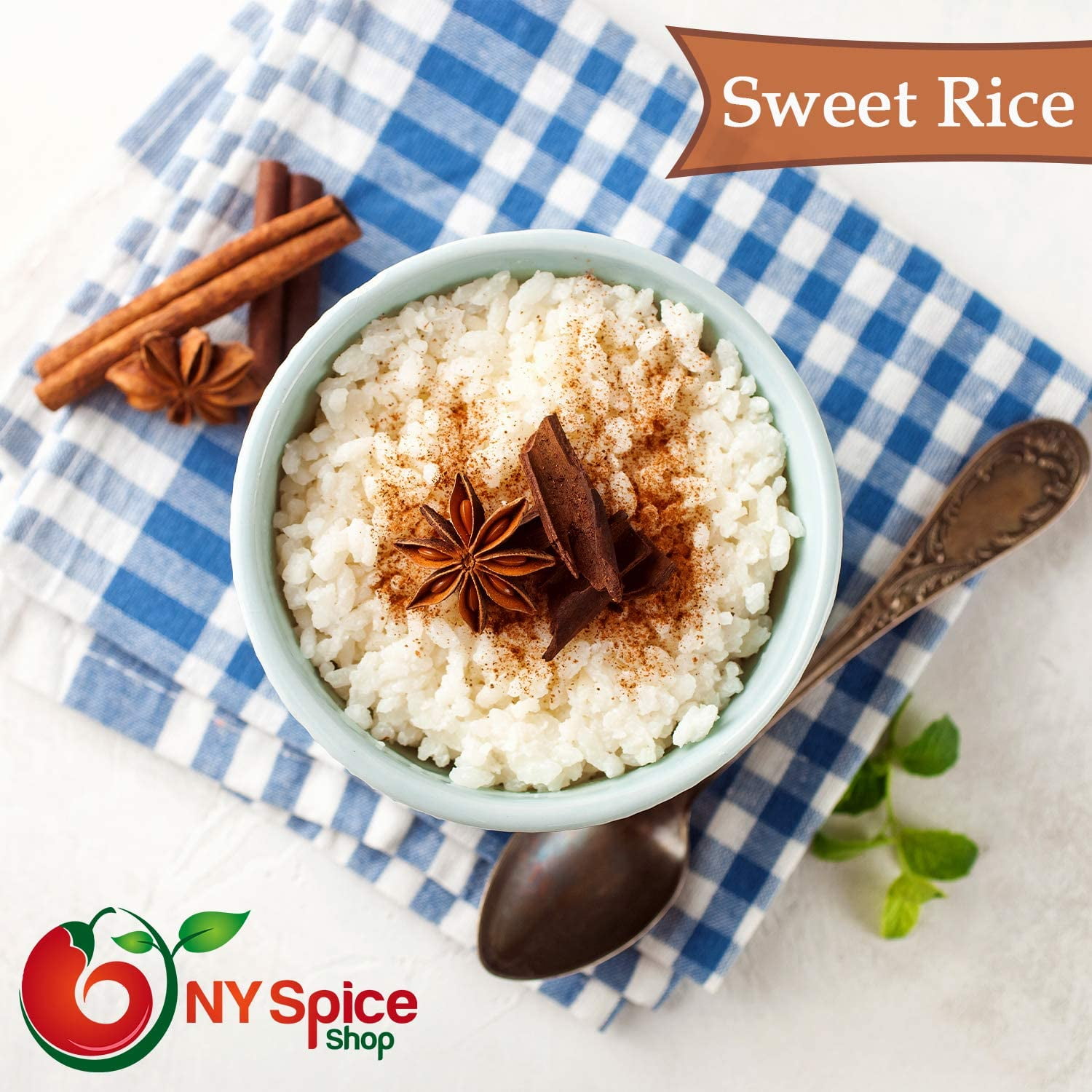 NY SPICE SHOP Sticky White Rice - 3 Pound - Sweet Rice Sticky - Sweet Rice - Sticky Rice
