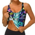 thumbnail image 3 of Picia New York City Sports Bra for Women,Padded Strappy Sports Bras Medium Support Yoga Bra with Removable Cups,Running Yoga Bra-XX-Large, 3 of 9