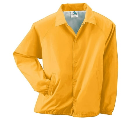 Orange Travel Jacket - Augusta 3100 Lined Nylon Coach's Jacket -Gold-3X-Large