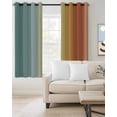 thumbnail image 2 of Orange Yellow Green Ombre Blackout Curtains for Bedroom/Living Room, Thermal Insulated Kitchen Curtains, Modern Art Aesthetics Abstract Grommet Darkening Window Treatment Drapes 42"x63"x2, 2 of 8