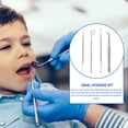 thumbnail image 2 of Qiushaoyue 1 Set of 4pcs Oral Cleaning Tools Stainless Steel Teeth Scaler Probe Oral Care Kit, 2 of 7
