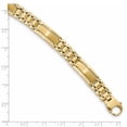 thumbnail image 2 of Beautiful 14k Two Tone Polished and Satin 8.5in Mens Link Bracelet, 2 of 2