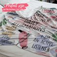 thumbnail image 3 of Nurse Practitioners Gifts for Women, Daily Affirmation Throw Blanket for Nurses Practitioners, 50 x 65 Inches, Beige, 3 of 6