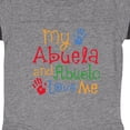 thumbnail image 3 of Inktastic My Abuela and Abuelo Love Me Boys or Girls Baby Bodysuit, 3 of 4