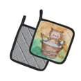 thumbnail image 2 of Caroline's Treasures Owl Bathing Watercolor Pair of Pot Holders, 2 of 3