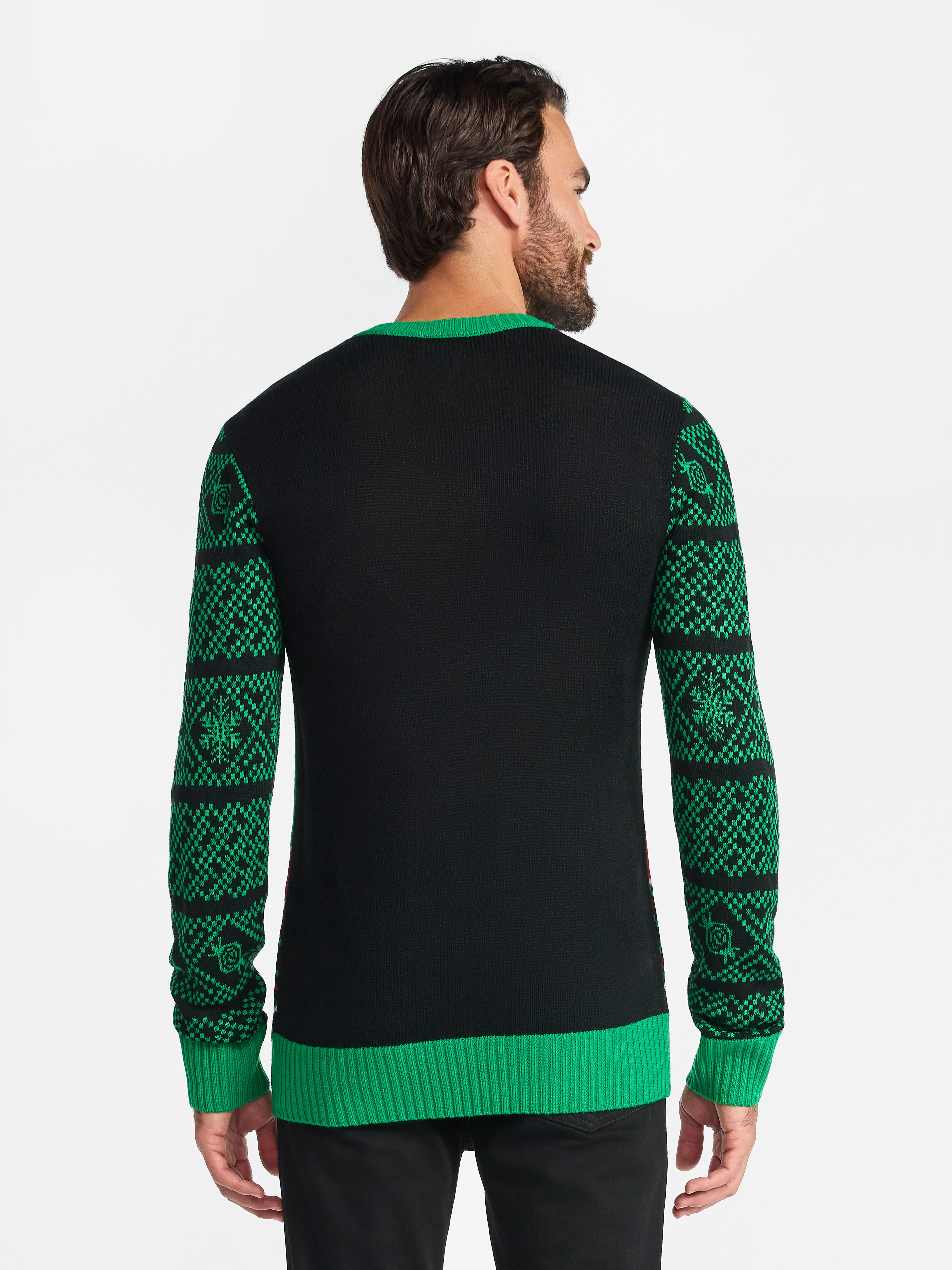 Elf Men's and Big Men's Christmas Sweater, Sizes S-3XL