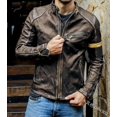 DDWD Men‘s Men‘s Jacket Men‘s Youth Stand Collar Punk Men‘s Motorcycle