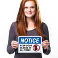 thumbnail image 4 of Sigo Signs, Keep Door Closed Sign, 10x7 Inches, Rust Free .040 Aluminum, Fade Resistant, Made in USA, 4 of 4