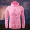 thumbnail image 5 of BXINGOHAI Womens Rain Jackets Waterproof Windbreaker Jackets lightweight Portable Rain Coat Pink S, 5 of 8