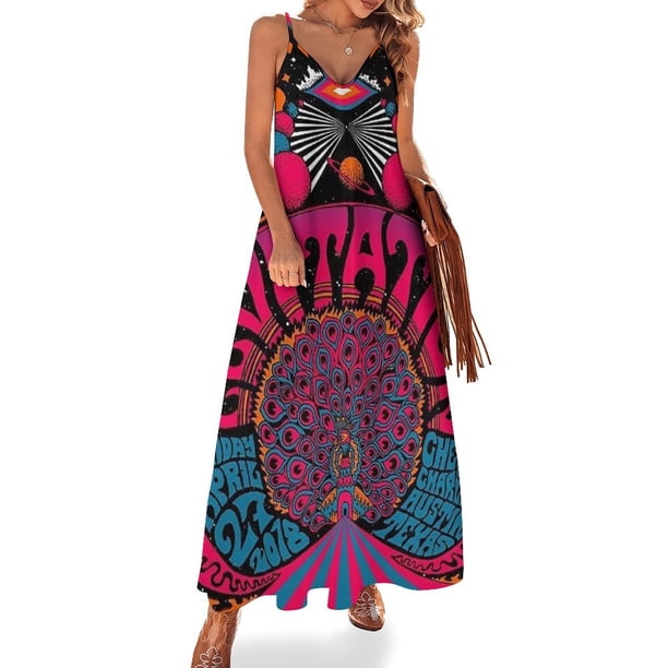 Levitación Fest con vestido sin mangas Arkestra de Golden Dawn vestidos de verano para mujer 2024