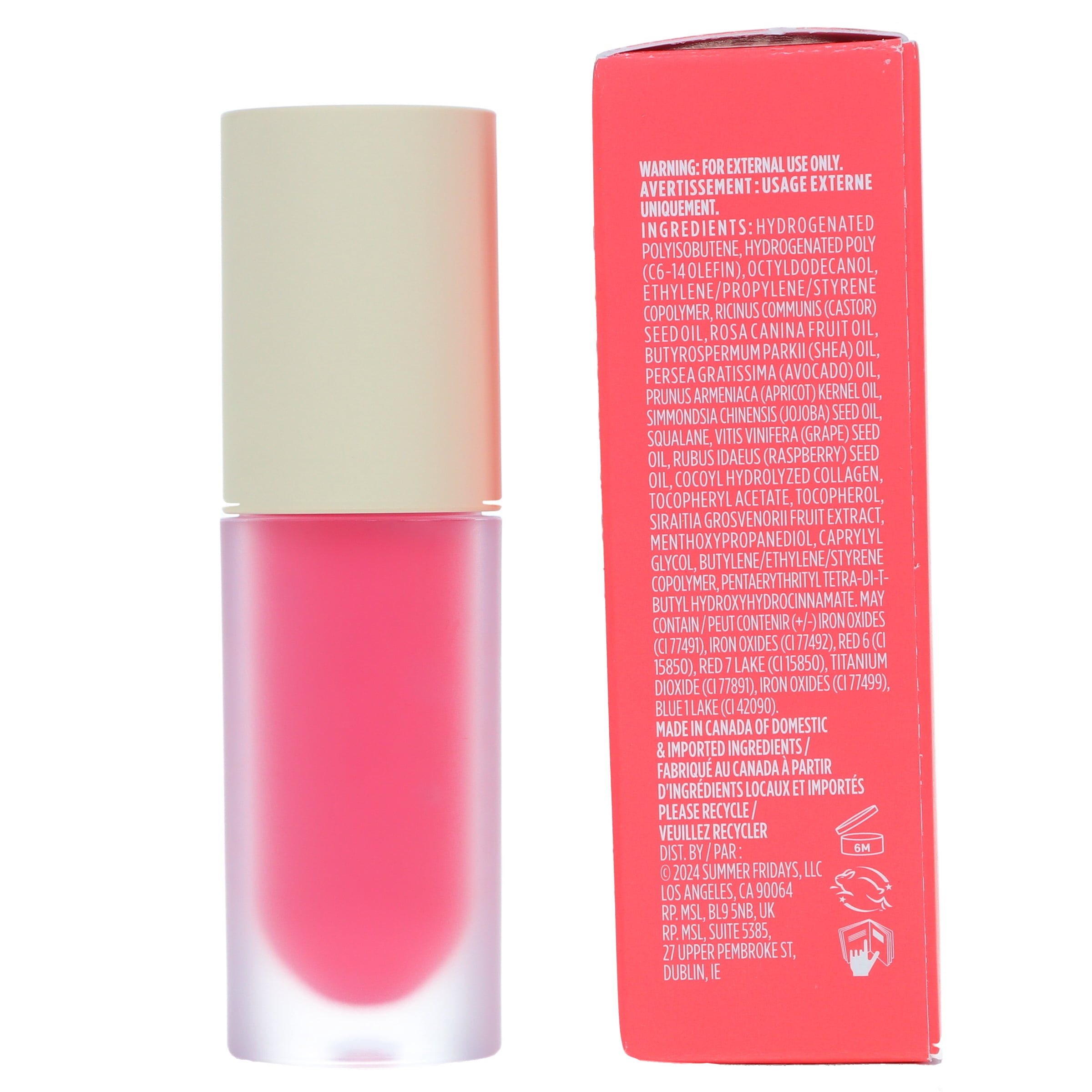 Summer Fridays Dream Lip Oil Pink Cloud 0.15 oz