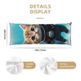 thumbnail image 2 of Naloa Underwater Diving Cat Super Soft 20x60 Body Pillow Case,Long Side Hidden Zipper（PILLOWS ARE NOT INCLUDED）, 2 of 6
