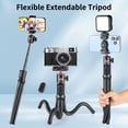 thumbnail image 4 of Tripod,Shutter Mirrorless Octopus Video Remote Camera Stand With 1/4 Stand Inch Screw Camera Live Camera 1/4 Stand Remote Stand 1/4 Inch With 1/4 Stand Inch Video Stick Mirrorless Camera, 4 of 7