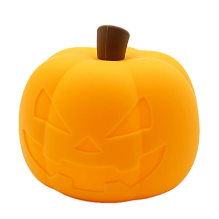

Pumpkin Silicone Nightlight Halloween Pat Decorative Light Home Nursing Soft Light Bedside Children With Sleeping Lights