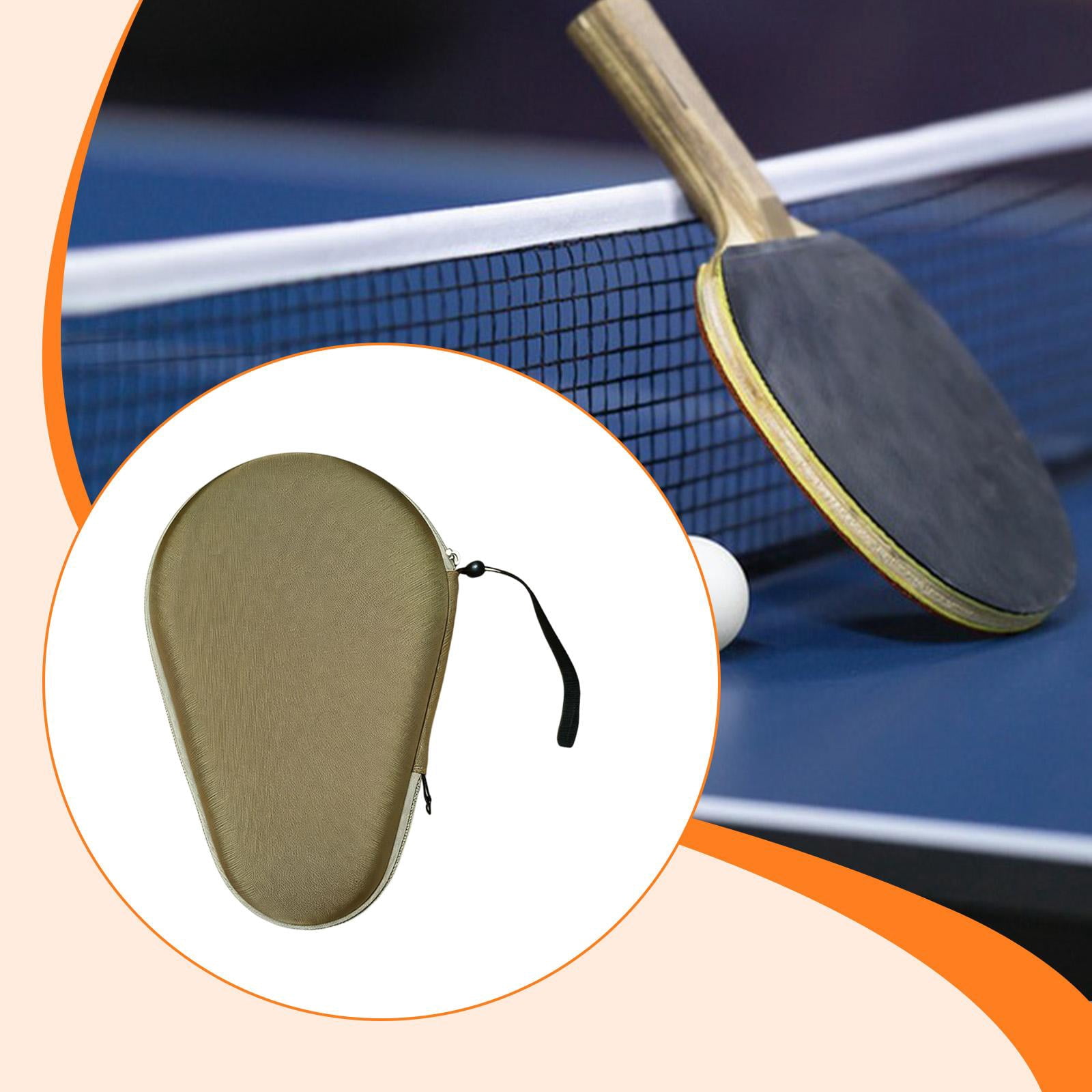harayaa Table Tennis Racket Cover Paddle Case Easy to Carry Multi Scenario Organizer Portable Storage Bag for Sports Travel 28.5cmx19cm