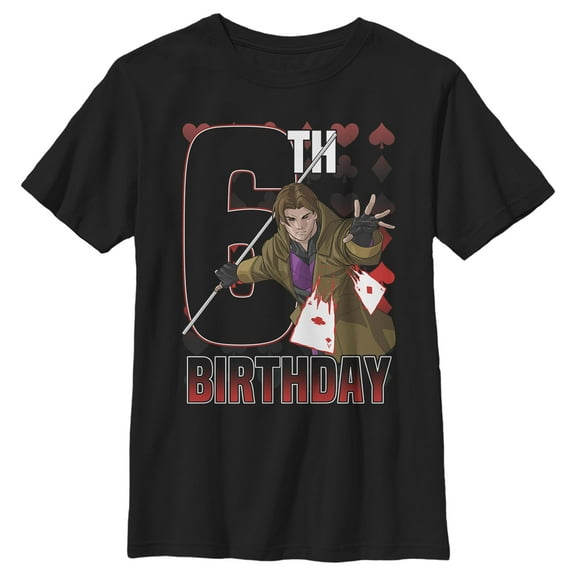 Boy's Marvel Gambit 6th Birthday Graphic T-Shirt