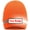 Orange, variant on Hi Vis Safety Beanie Hat Customize Your Logo Winter Knit Hat with Reflective Strips Unisex