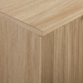thumbnail image 2 of Miekor Furniture Modern Fluted-Door Minimalist Storage Sideboard – Coastal Oak / Black B5A4406, 2 of 4