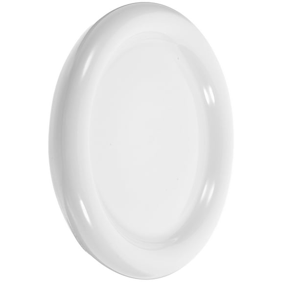 AURARMLET Smooth Polished White Ceramic Round Plate Versatile Dinnerware for Home Use