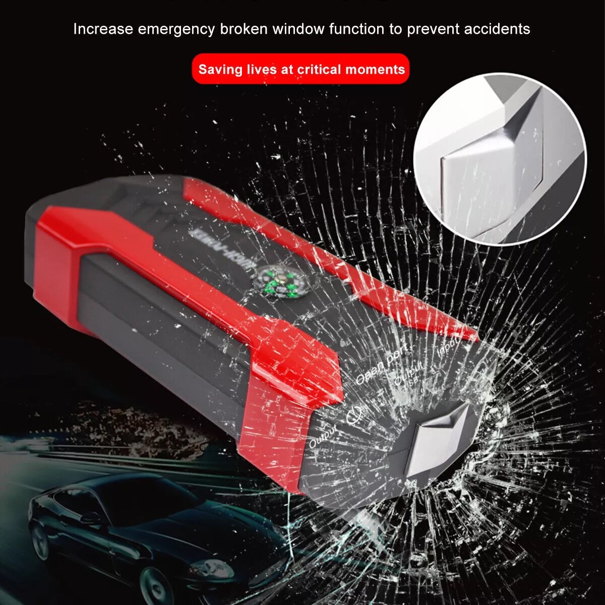 Car Jump Starter Booster Jumper Box Power Bank Battery Charger Portable 99800mAh