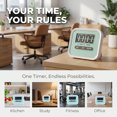 thumbnail image 5 of REGALWOVEN Digital Kitchen Timer, Loud Alarm Clock with Magnetic Backing and Stand, Perfect for Cooking, Study and Work Green, 5 of 5