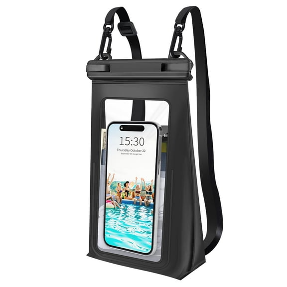 S. Large Waterproof Phone Pouch Floating, Waterproof Phone Case for iPhone 15 14 Pro Max 13 12 Plus 11 XS XR X Samsung up to 8.5'', IPX8 Water Proof Cell Phone Dry Bag for Beach Swimming Kayaking