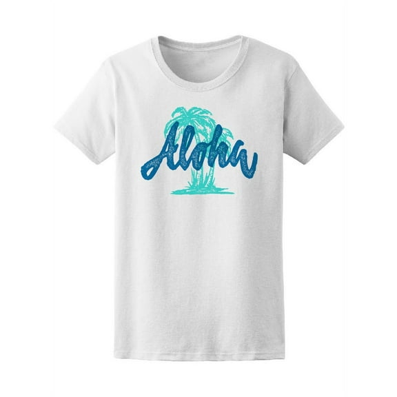 Aloha Tropical Palm Paradise T-Shirt Women -Image by Shutterstock, Female Small