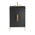 thumbnail image 6 of Modway Awaken 24" Solid Wood and MDF Bathroom Vanity in Black, 6 of 7