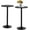 2, variant on Round Bar Table, Tall Standing Cocktail Table with Sturdy Metal Base, Modern High Pub Table for Bistro, Dining Room, Cafe, Party, Kitchen, 24-Inch Top & 40-Inch Height (1), Black, BC-0605-US