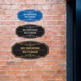 thumbnail image 3 of Signs ByLITA Victorian No Smoking/No Fumar Bilingual Sign (Blue) - Medium, 3 of 7