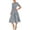 Floral Blue, variant on Women's Summer Dresses Casual Short Sleeve V Neck Ruffle Leopard Print High Waist Flowy Mini Dress with Belt 2XL,Floral Light Green