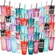 thumbnail image 1 of Vasos de plástico motivacionales Uiifan, 710 ml, 50 unidades, 10 colores, 1 of 6