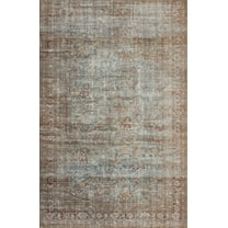 Chris Loves Julia x Loloi Jules Lagoon/Brick 5'-0" x 7'-6" Area Rug