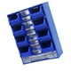 thumbnail image 4 of Cajón organizador de piezas pequeñas Perfecl armario de almacenamiento montado en la pared Azul, 4 of 8