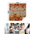 thumbnail image 4 of Thanksgiving Maple Cloth Napkins Set of 8 Reusable Dinner Napkins, Fall Pumpkin Leaves Farmhouse Retro Brown Cocktail Napkin Washable Table Napkins for Wedding/Holiday Party/Baby Shower 20"x20", 4 of 7
