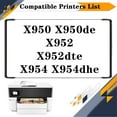 thumbnail image 2 of X950 X950X2KG X950X2CG X950X2MG X950X2YG Toner Cartridge, Compatible for Lexmark X950 X950de X952 X952dte X954 X954dhe Printers【High Print Volume with Chip】, 2 of 7