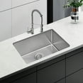 thumbnail image 1 of JASSFERRY 23in Single Bowl Handcrafted 18 Gauge Stainless Steel Undermount Sink, 1 of 5