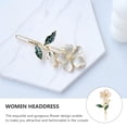 thumbnail image 4 of MERRYHAPY 4Pcs Elegant Flower Hair Barrettes Multi Color Alloy Fashion Hair Accessories for Evening and Holiday Looks, 4 of 8