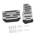 thumbnail image 4 of jinwen 2 Pieces Brake Pedal Covers Set Auto Interior Accessories Automotive Generic Silvery, 4 of 9