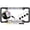 Black, variant on [Officially Licensed U.S. Air Force Product] - USAF Thunderbirds - Domed Custom-Made Personalized Narrow (Thin) Top 4 Hole Metal Car License Plate Frame with Free caps - Chrome (Qty: 1 Frame)