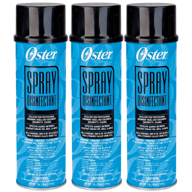 Oster Spray Disinfectant 16 Ounce (Pack of 3)