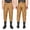 Khaki double-pocketed, variant on Ghosthorn Waterproof Hip Wading Pants for Adults - Nylon Wading Pants with Boots and Pockets for Hunting and Fishing - Perfect Gift for Parents (Mom and Dad)