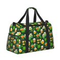 thumbnail image 2 of Disketp St Patrick's Day10 Bolsa de Viaje Tipo Duffle, Bolso de Mano para Fin de Semana para Mujer, Bolsa de Gimnasio Ligera para Hombre, Esencial para Viajes, 2 of 7
