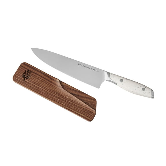 The Pioneer Woman Speckle Stainless Steel 8 inch Chef's Knife, Linen