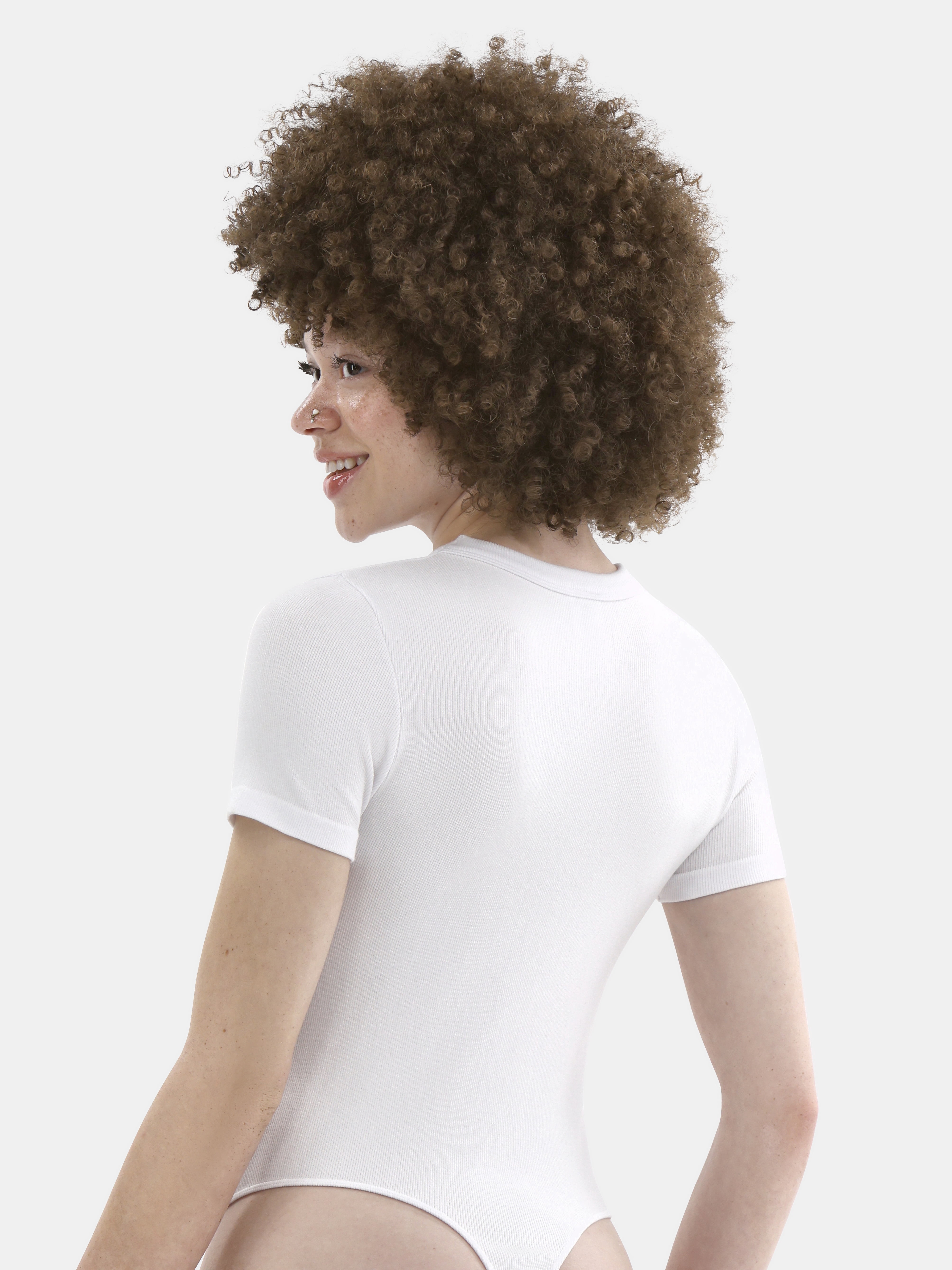 No Boundaries Crewneck Seamless Bodysuit, Women's