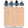 thumbnail image 2 of Grianlook Kids Warm Long Sleeve Denim Jacket Full Zip Hooded Neck Jean Coat Winter With Pockets Hoodies Black 130cm, 2 of 9