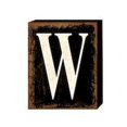 thumbnail image 1 of Black 'W' Wood Block Sign, 1 of 1