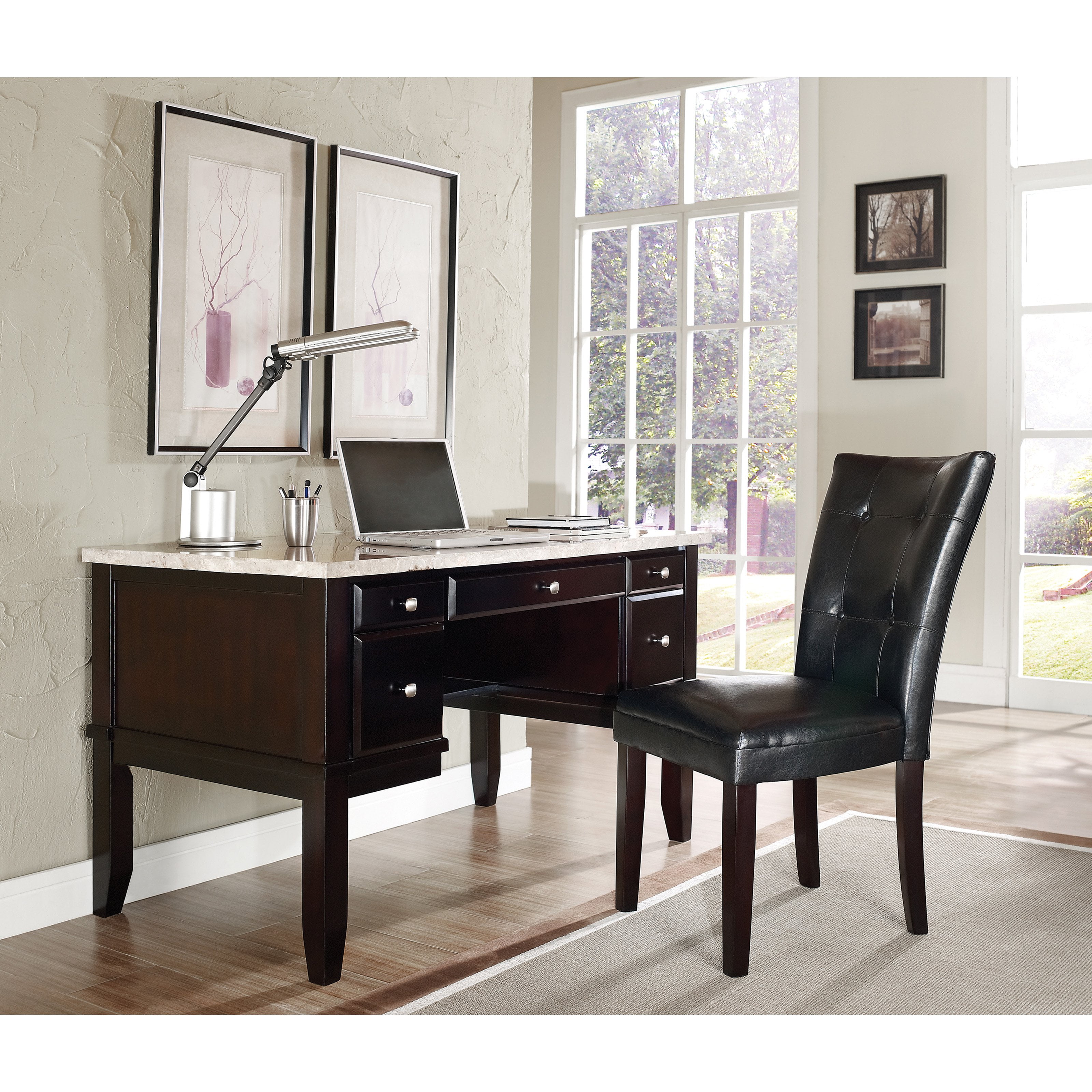 Steve Silver Monarch White Marble Top Writing Desk With Optional Steve Silver Monarch White Marble Top Writing Desk With Optional Chair Com