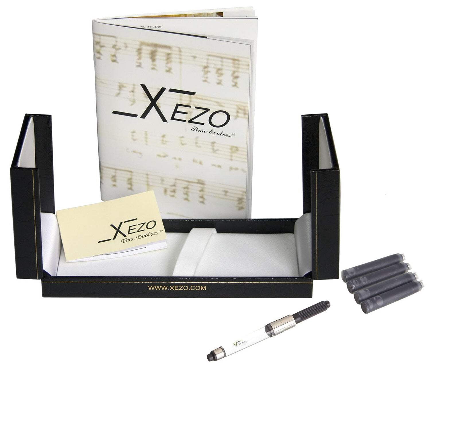 Xezo Xezo Maestro® Jubilee Paua Stripe Fountain Pen (Fine Nib) - Paua Abalone  Oceanic White Mother of Pearl